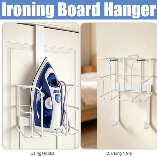 White ironing board hanger - ironing,