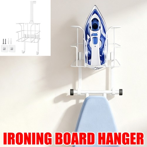 White ironing board hook - ironing,